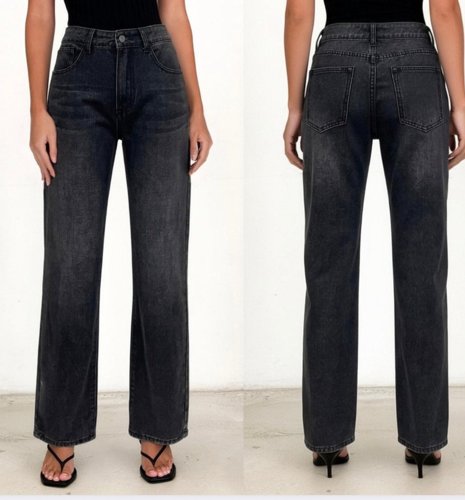 HIGH TIDE JEANS BLACK