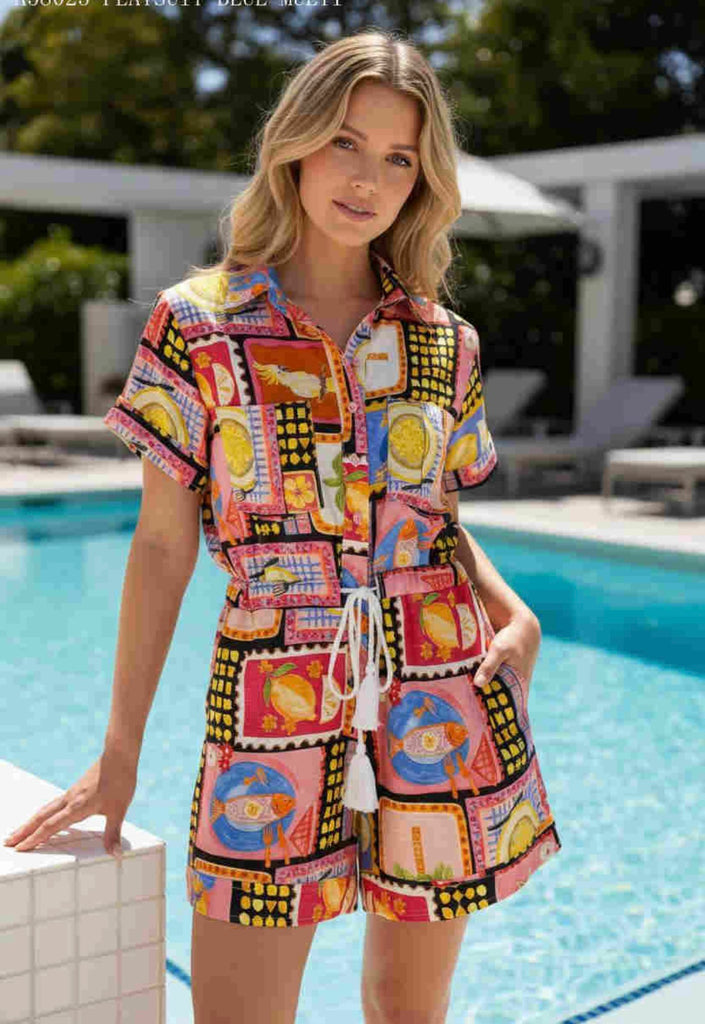 Rama Playsuit - Italian Summer