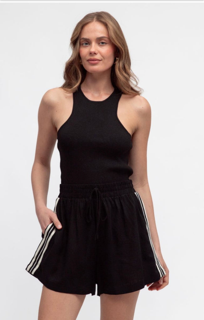 SCOUT SHORTS BLACK STRIPE