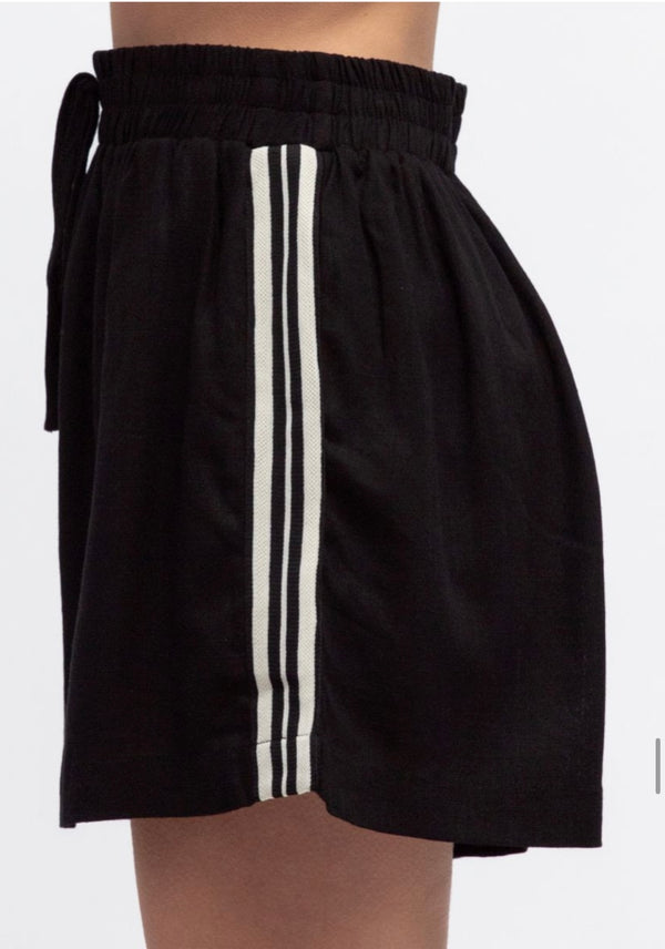 SCOUT SHORTS BLACK STRIPE