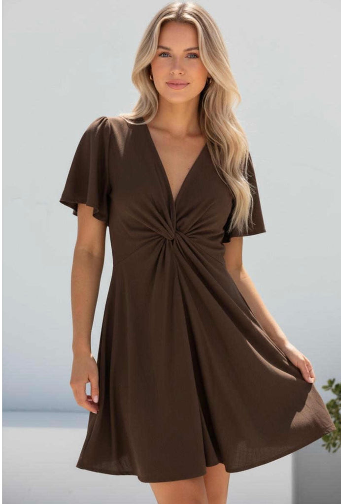 ZIGGY DRESS CHOCOLATE
