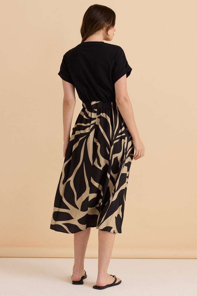 Ayden Dress - Monochrome Floral