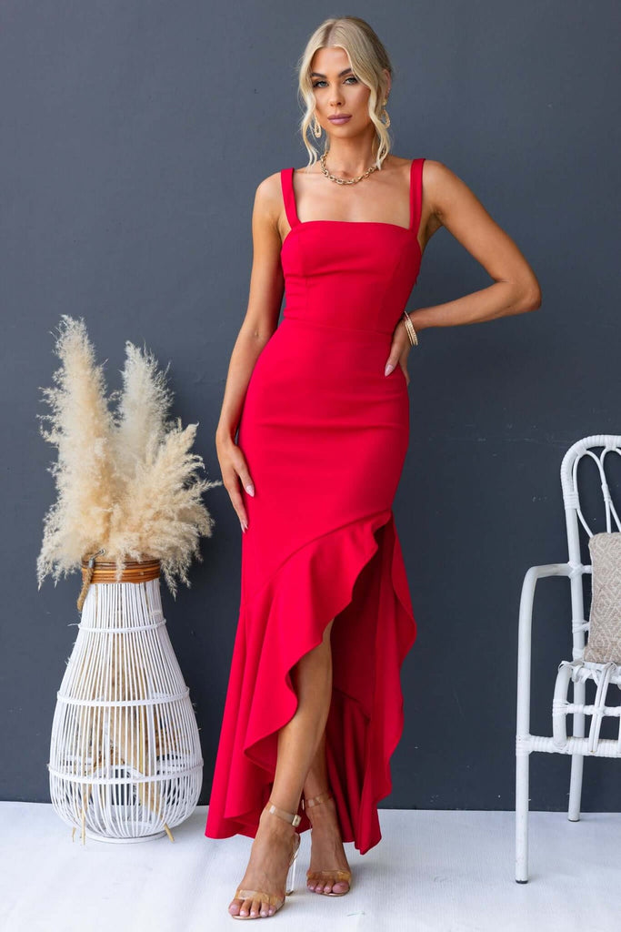 ROWAN MAXI DRESS RED