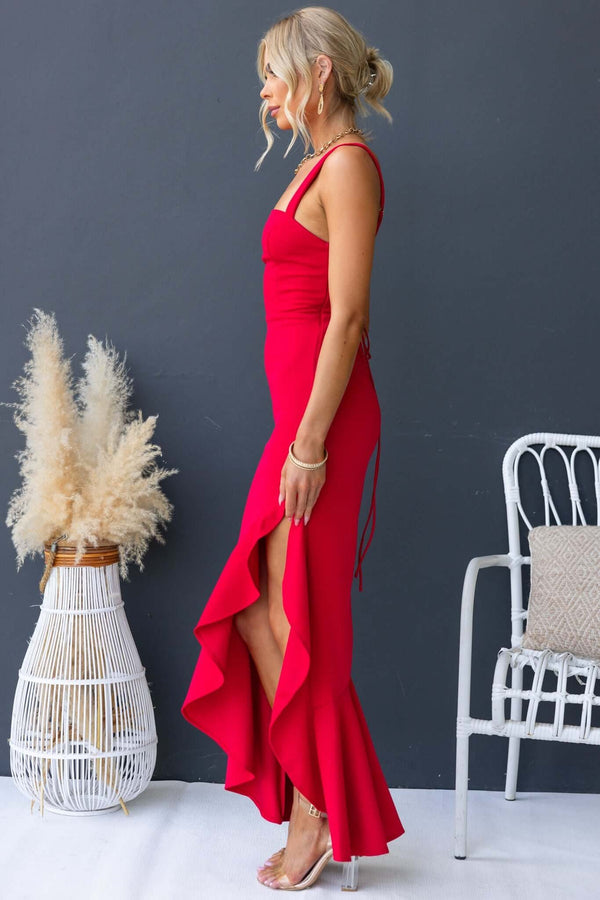 ROWAN MAXI DRESS RED