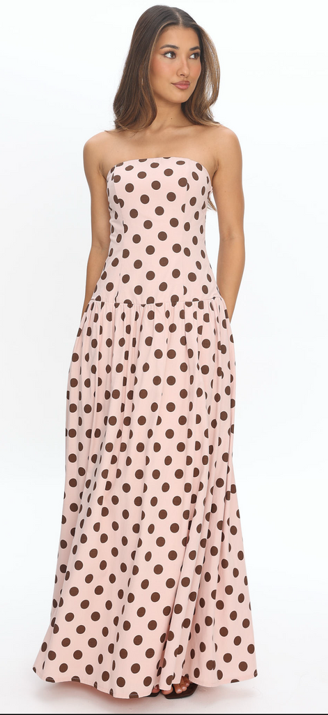 SAWYER POLKA DOT MAXI DRESS