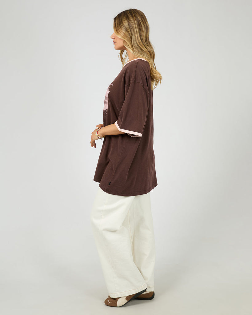 COVE OVERSIZED TEE BROWN