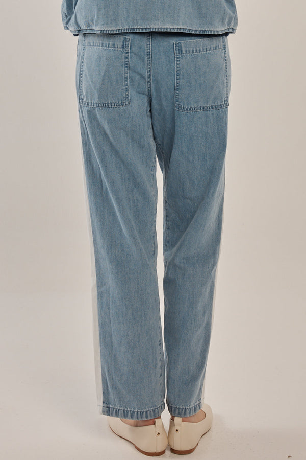 Callie Denim Jogger - Medium Blue