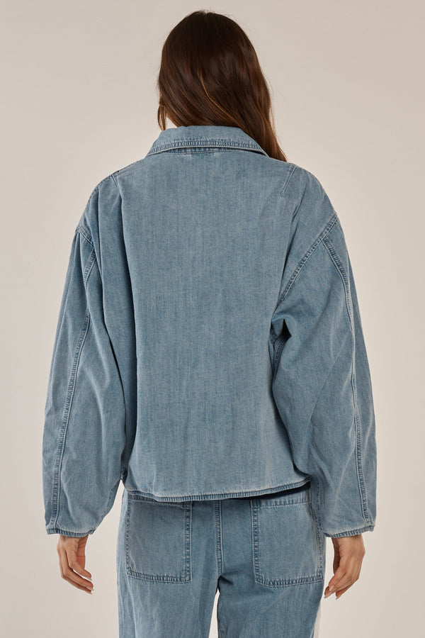 Callie Bomber Jacket - Medium Blue