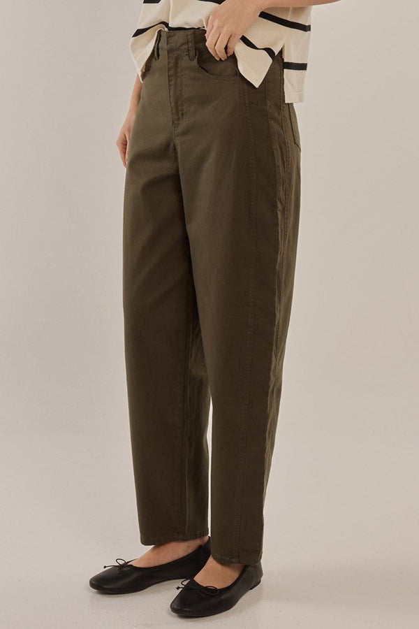 Barrel Leg Chino - Khaki