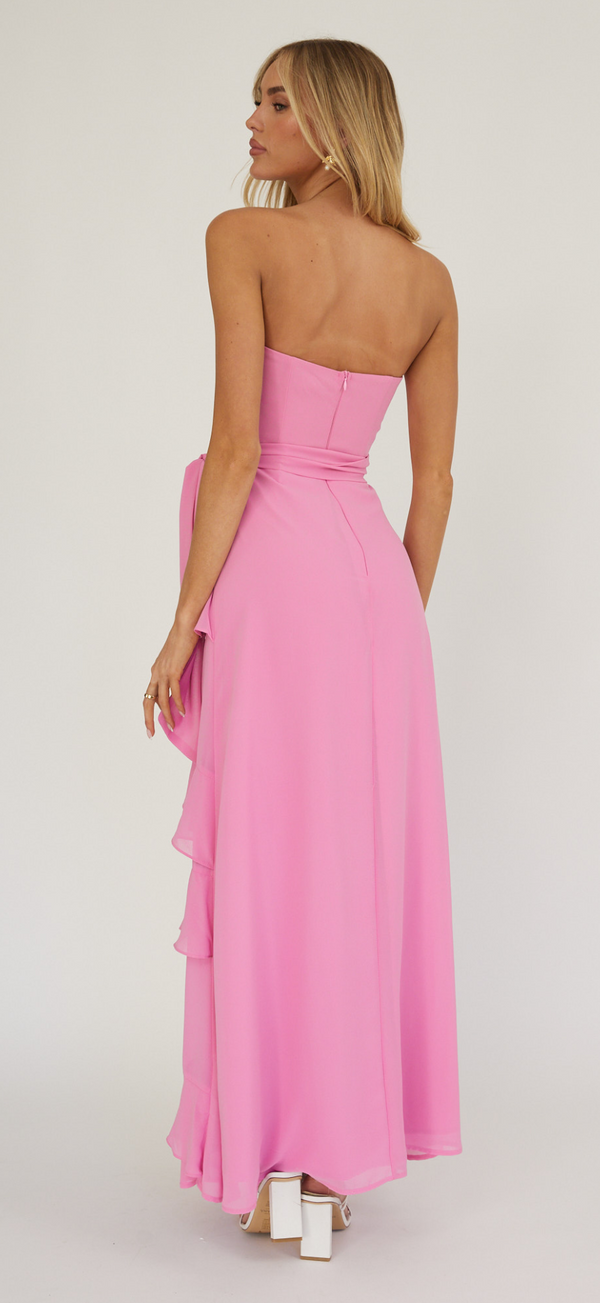COLUMBIA MAXI DRESS PINK