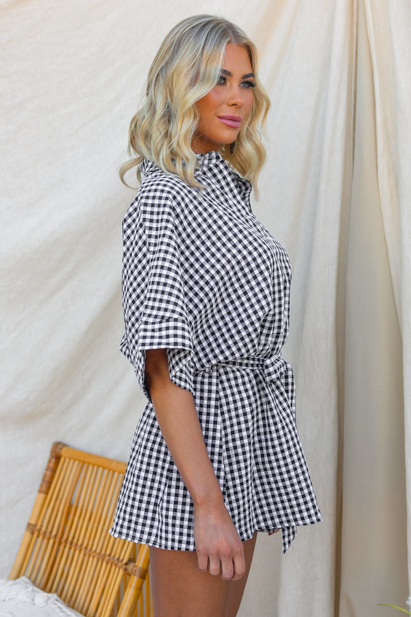 BADDEN PLAYSUIT GINGHAM