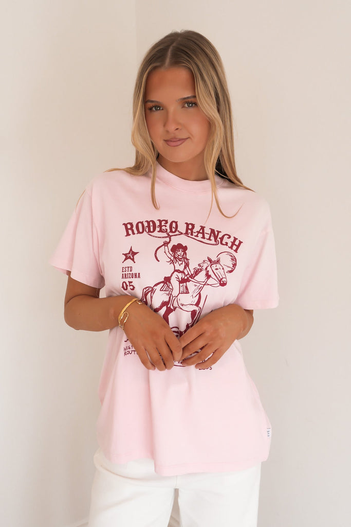 RANCH RELAXED TEE PALE PINK