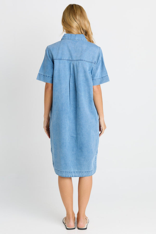 Dawson Denim Dress - Blue Medium