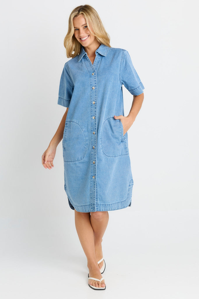 Dawson Denim Dress - Blue Medium