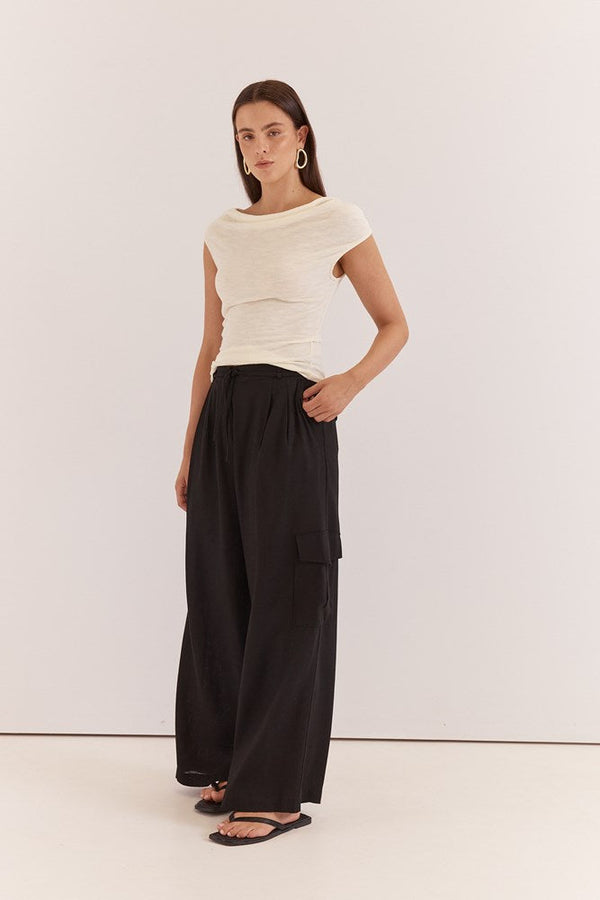 Katia Cargo Trouser - Black