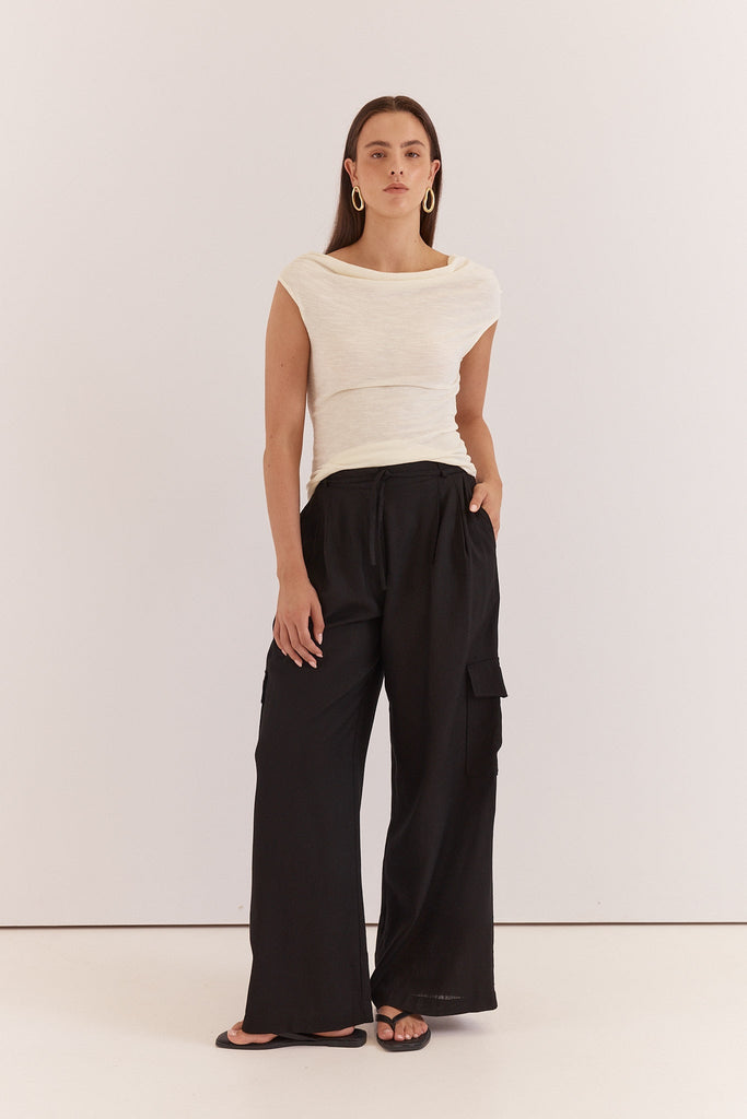 Katia Cargo Trouser - Black