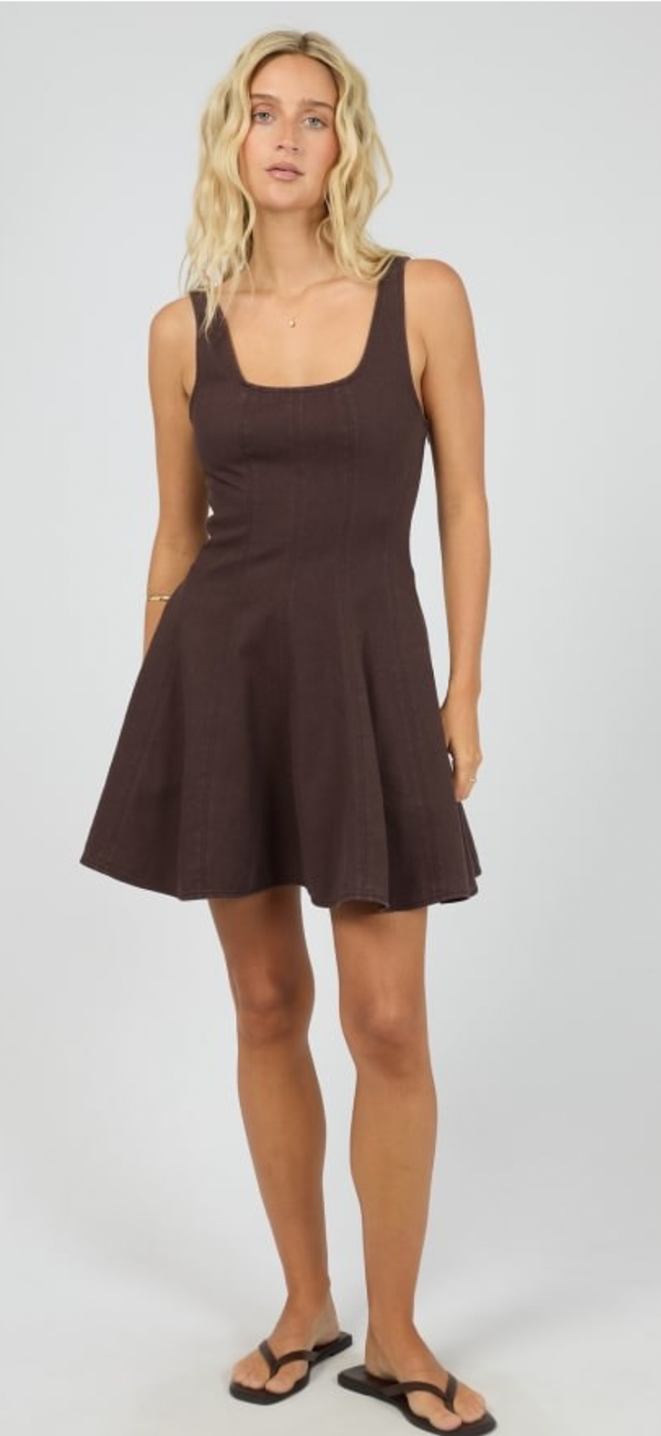 ALL ABOUT EVE | Blakey Mini Dress | Brown