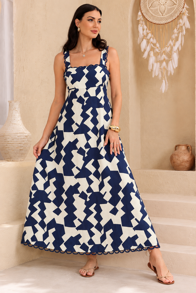 ASPEN MAXI DRESS NAVY