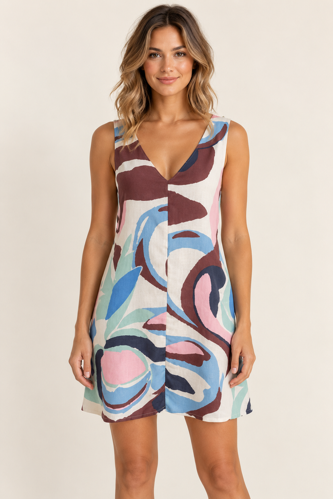 PALETTE MINI DRESS -MULTI