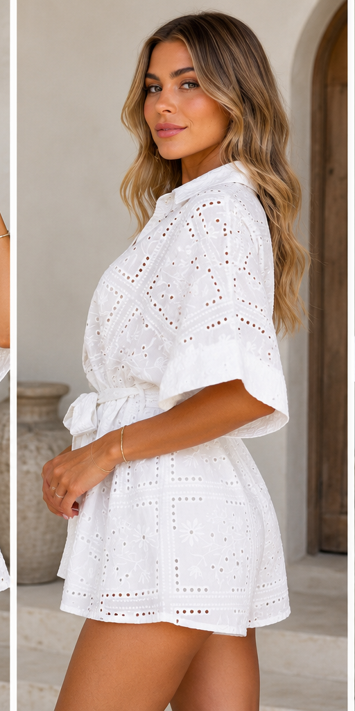 ALPINE PLAYSUIT WHITE