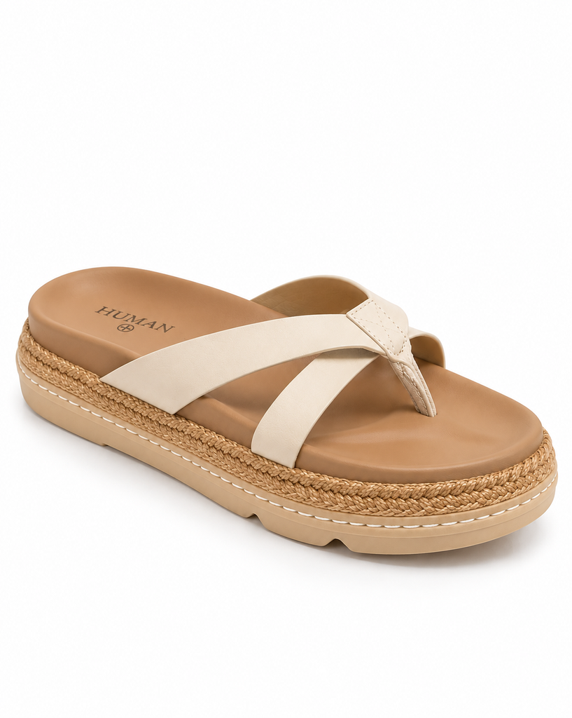 Human Premium Haven Slides – Natural