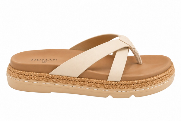 Human Premium Haven Slides – Natural