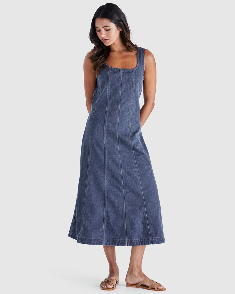 AINSLEY DRESS - DARK DENIM