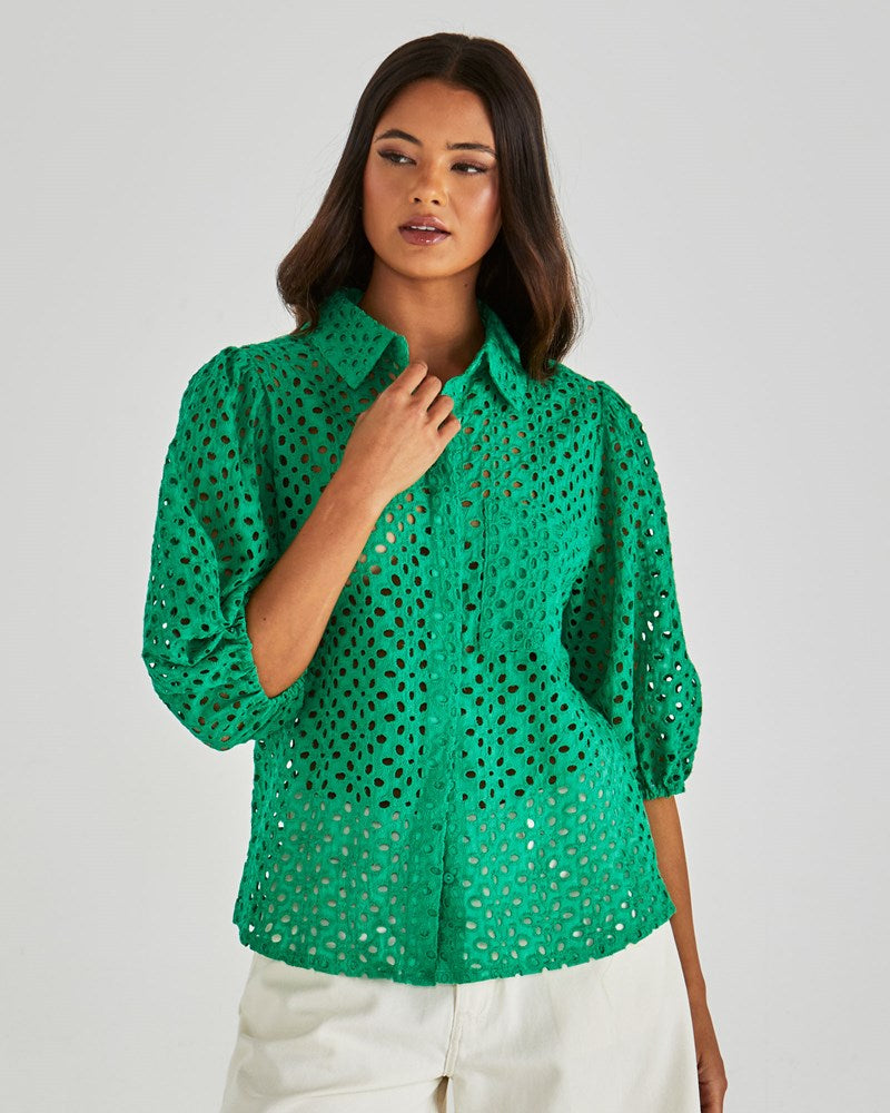 STEVA SHIRT - BRIGHT GREEN