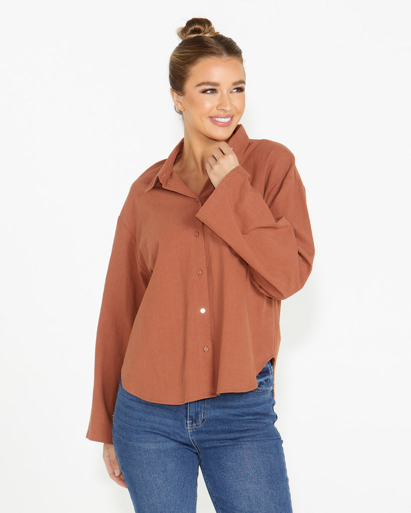 Bridie Shirt - Rosewood