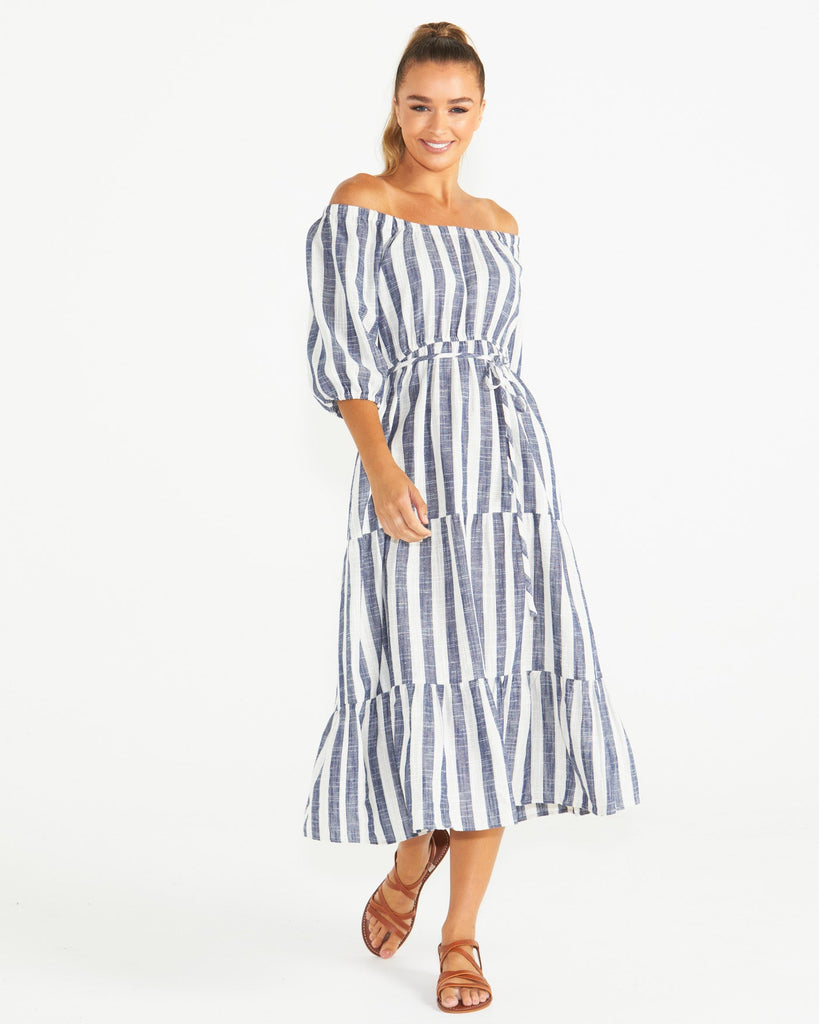 HARLEY MIDI DRESS - STRIPE