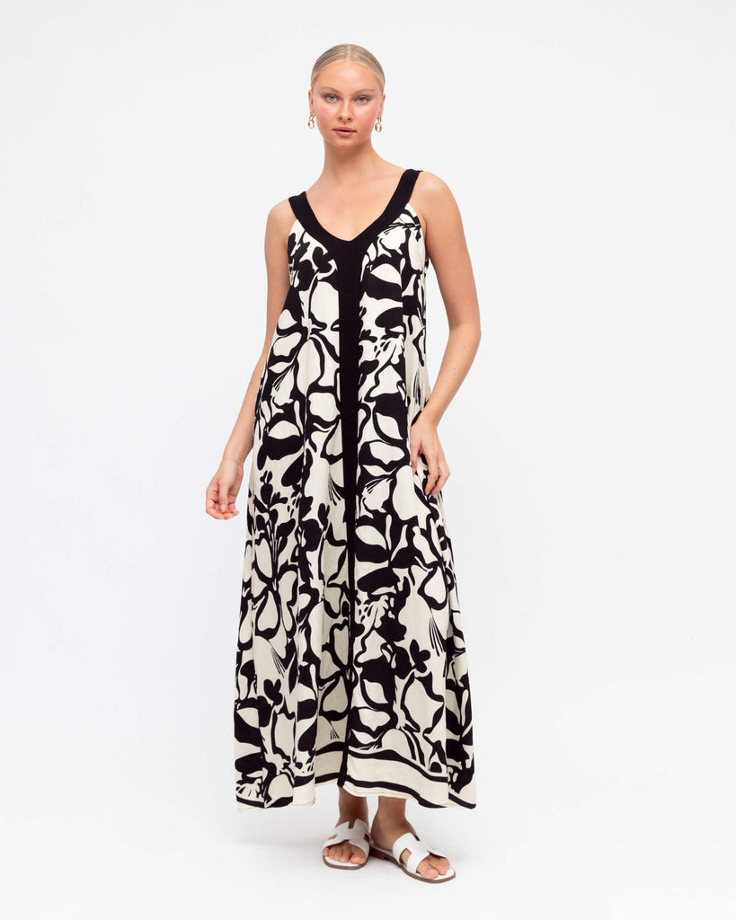 MONTGOMERY MAXI DRESS AZTEC FLORAL