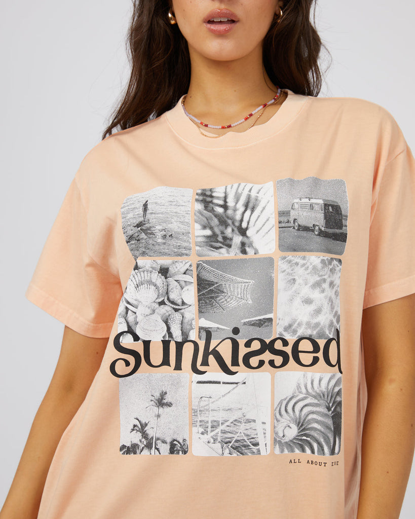 SUN KISSED STANDARD TEE PEACH