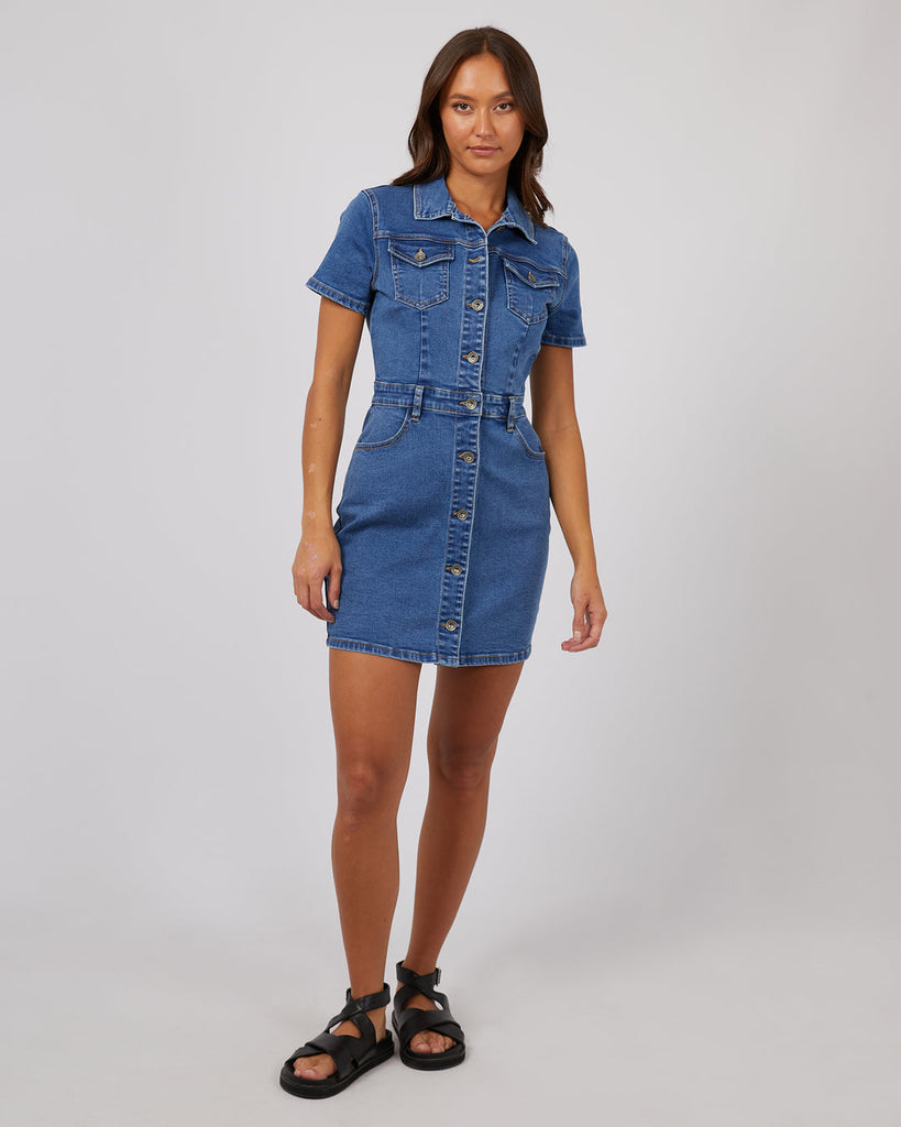 SHAY MINI DRESS MID BLUE