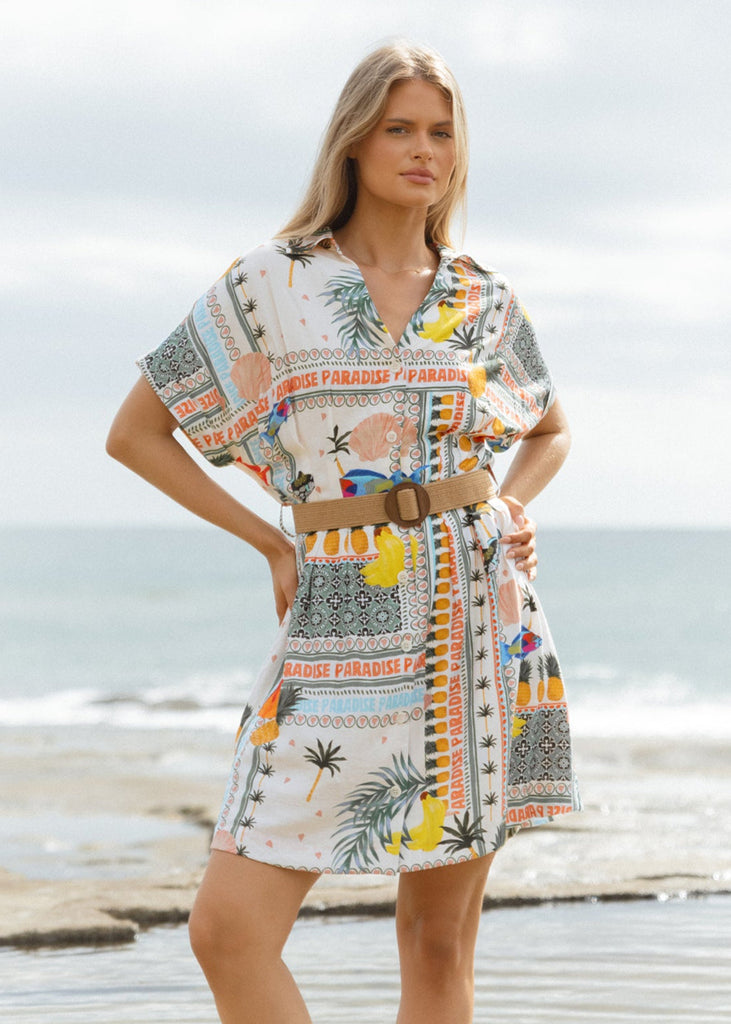 Archer Dress - Paradise Print