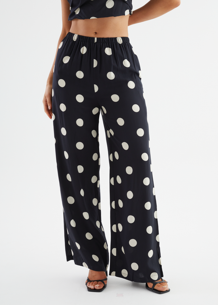 Artie Pants - Black Polka Dot